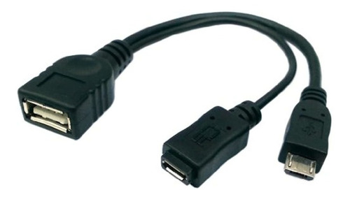Estoreimport Micro Usb Host Otg Cable W/usb Alimentación Par