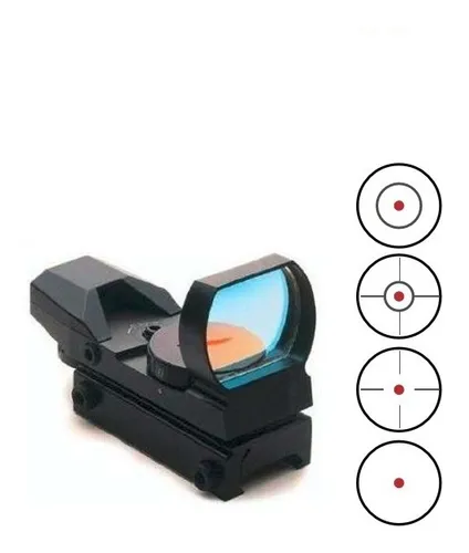 comprar Mira Holográfica Para Rifle Punto Rojo Y Verde Riel 20mm Ben