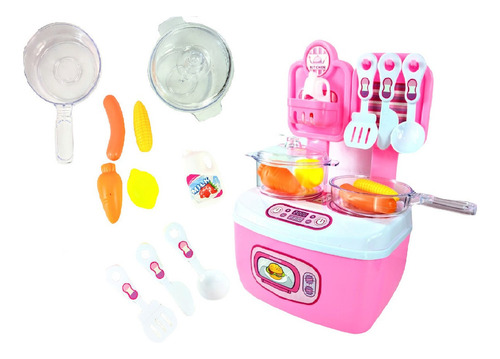 Set Cocina Juguete Niños Juego De Rol 18 Accesorios