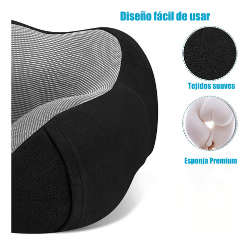 Almohada De Cuello Relajante Para Viaje Cojín Soporte Cómodo