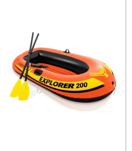 Bote Explorer 200 Intex Inflable Con Bomba Y Remos