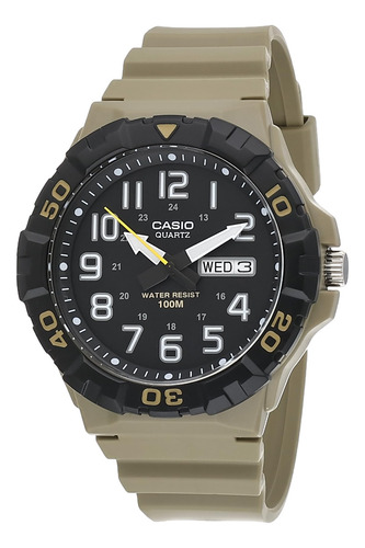 Reloj Casio Military 3hd Mrw-210h-5avcf, Cuarzo Bronceado, P