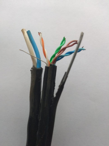 Imagem 2 de 4 de Cabo Ftp/utp Cat 5e 50x4p + Guia + 1 Par Pp X 0,75mm2 50 Met