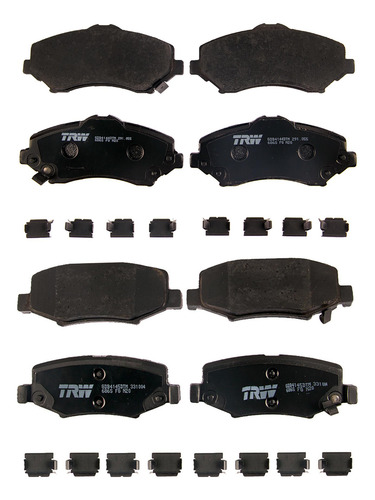 Balatas Del/tras P/ Jeep Wrangler Rubicon 2007 2008 3.8 Trw