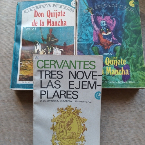 Don Quijote De La Mancha 1 Y 2 Y Tres Novelas Ejemplares