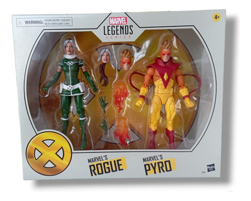Figura Coleccionable Marvel Legends Rogue Y Pyro X-men