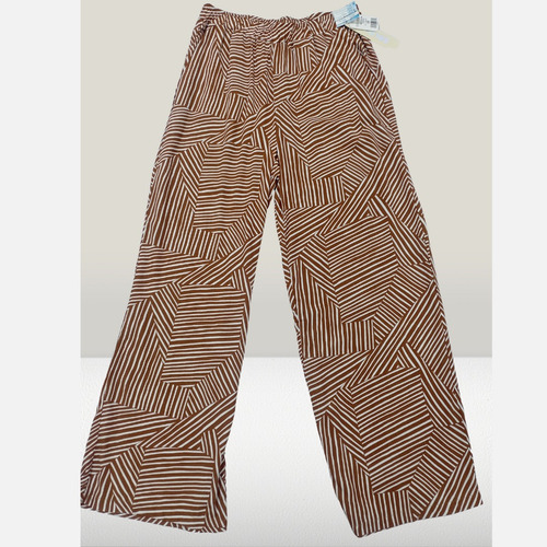 Pantalon En Tela Chalis Estampado  Marca Colors Ref 1195472