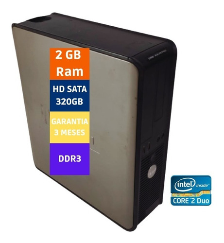 Imagem 1 de 8 de Desktop Dell 380 Core 2 Duo Hd250gb 4gb Ram Usado