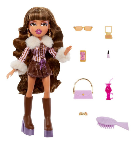Boneca Bratz Alwayz Yasmin com acessórios e pôster