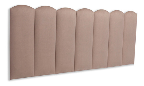 Cabeceira Casal Modulada Nuvem Cama Box 140 Cm X 60 Cm Cor Suede Bege