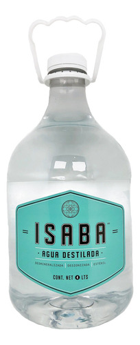 Agua Destilada Isaba Caja De 4 Botellas De 4 Litros C.u