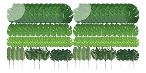 120 Unidades, 6 Tipos De Hojas De Palmeras Artificiales, Hoj