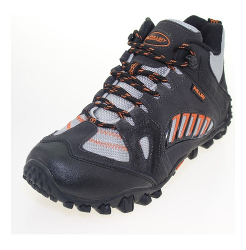 Zapatilla Outdoor Negro/gris/naran Vía Franca Art. 4hy01007a