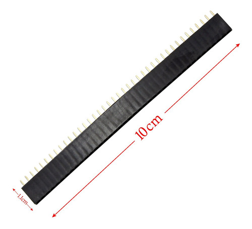 40pcs 0.100pulgadamacho Y Hembra Pin Header Connector 40pin