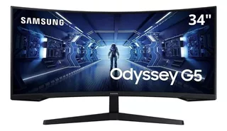 Monitor Gamer Samsung 34'' Curvo Odyssey G5 Led 165hz 1ms