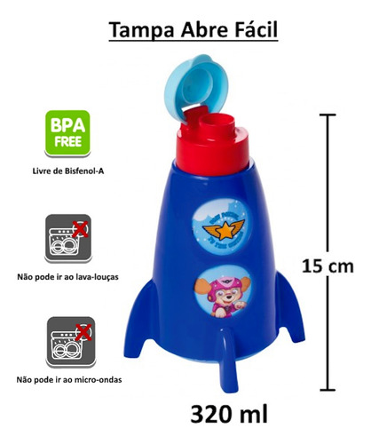Kit 5 Garrafinhas Patrulha Canina Lembrancinhas Para Festa