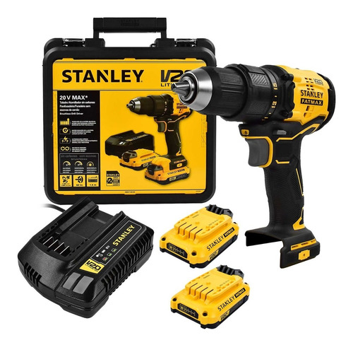 Taladro Atornillador 20v Brushless Stanley Sbd710c2k-b3