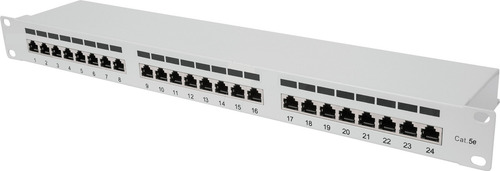 Patch Panel 24 Portas Rj45 Cat5e Utp Lan Expert Branco