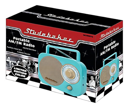 Radio Studebaker sb2000tg edição limitada cor turquesa