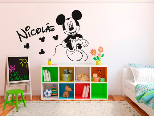 Mickey Vinilo Decorativo Infantil Pegotines Calcos 70cm Alto