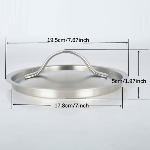 Tapa De Sartén De Acero Inoxidable Tapa De Sartén 18 Cm