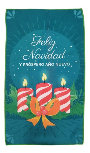 Imagen 10 de 10 de Repasador Estampado Navideño Microfibra
