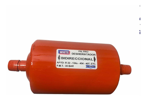 Filtro Deshidratador Bidireccional P/bomba D Calor 3/8 White