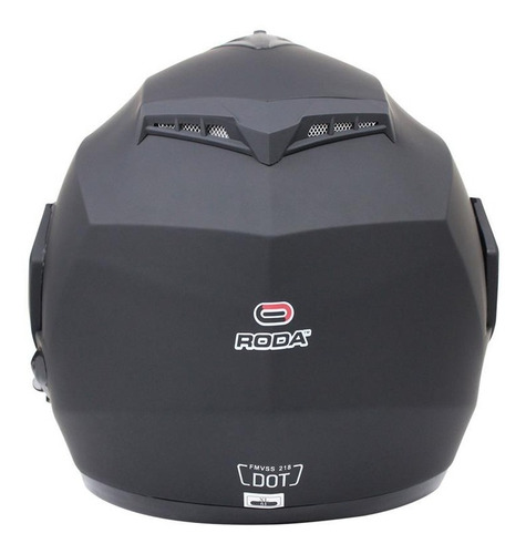 Casco Abatible Para Moto Roda Revenge Negro Mate
