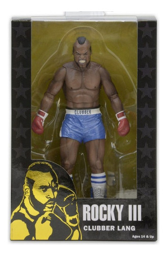 Muñeca Neca Clubber Lang Rocky Balboa para cumpleaños número 40