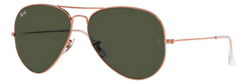 Ray Ban Aviator L Metal Rb3025 unissex, cor dourada, moldura dourada, cor dourada