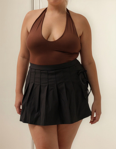 Short Pollera Tableada Azura Mujer Naif