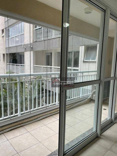 Imagem 6 de 11 de Apartamento Com 1 Dormitório Suíte, Lazer Completo, À Venda, 50 M² Por R$ 295.000 - Vila Matias - Santos/sp - Ap3038