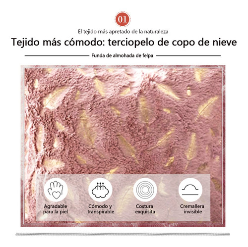 Dos Piezas De Funda De Cojín De Felpa Para Sala De Estar Lila