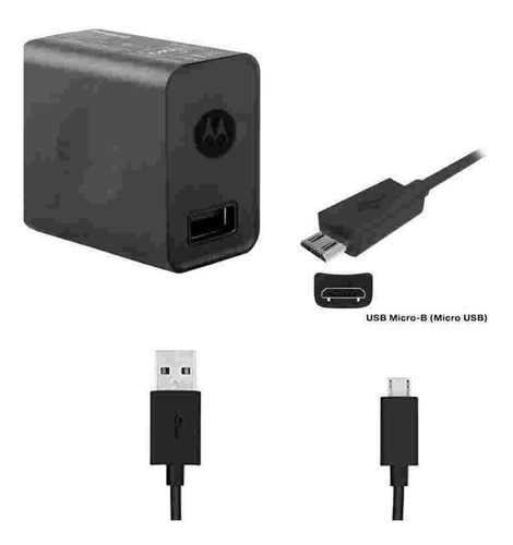 Cargador Motorola Micro Usb V8 Turbo Power 18w Qc 3.0