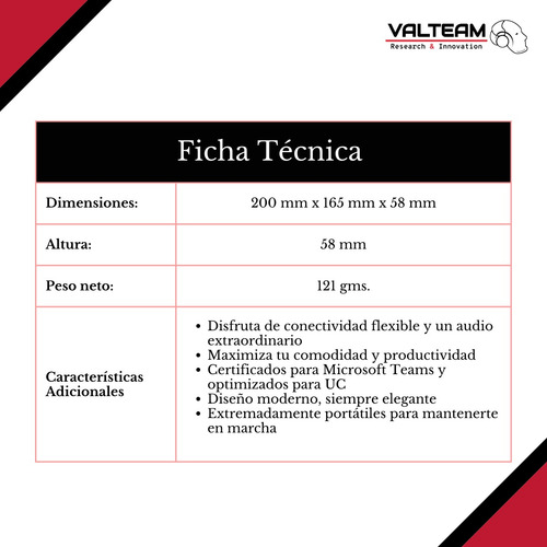 Imagen 6 de 10 de Auriculares Inalámbricos Adapt 230 | Valteam