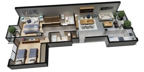 Imagen 4 de 6 de Vendo Departamento A Estrenar Zona La Perla