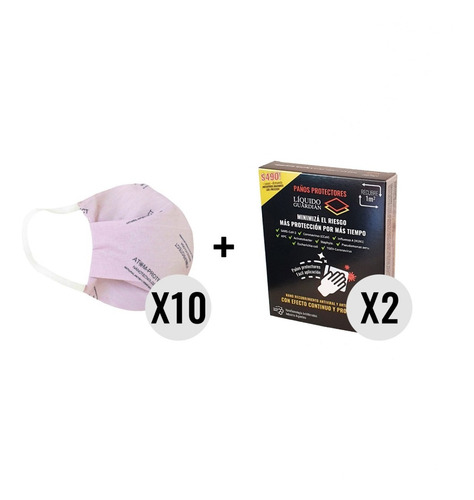 Atom-protect Conicet X 10 + Toallas Liquido Guardian X 2
