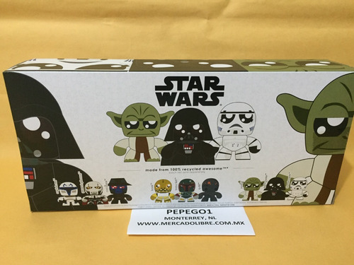 Star Wars Darth Vader Yoda Stormtrooper Mighty Muggs 15cm (Usado)