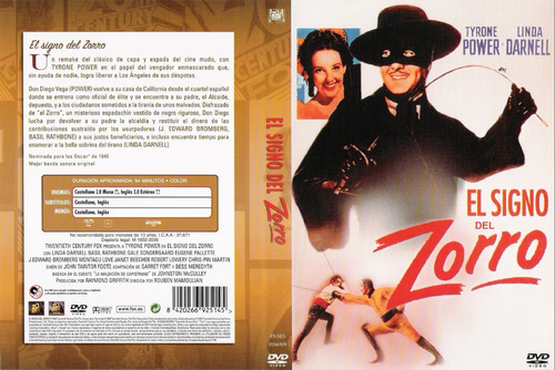 La Marca Del Zorro - Tyrone Power - Dvd