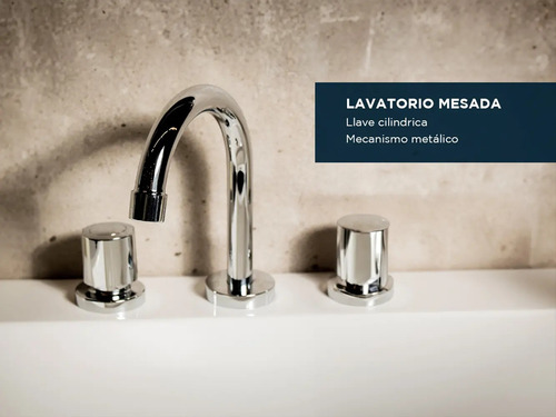 Griferia Baño Lavatorio Canilla Pico Alto Hydros Viva Cromo