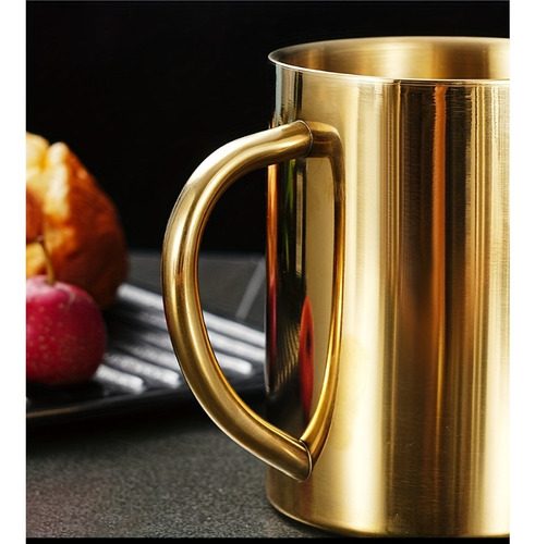 Taza De Agua De Acero Inoxidable 304 Con Baño De Cobre,