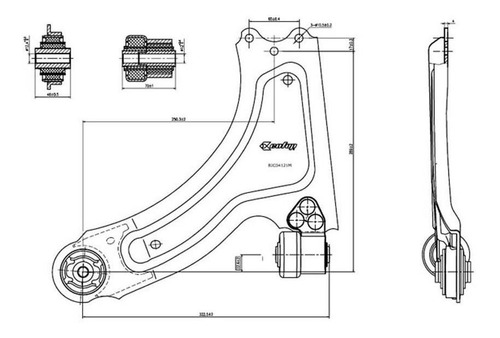 Imagen 1 de 5 de Parrilla Suspension Chevrolet Corsa 2 2002 Al 2012 C/ Buje