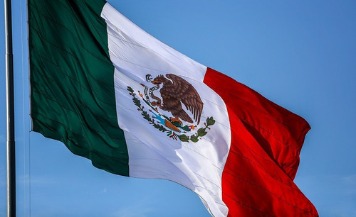 Bandera De Mexico Monumental De Intemperie 2x3.50 Sublimada
