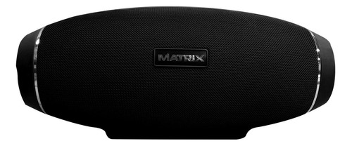 Parlante Bluetooth Portatil Matrix Sound Bass Usb Color Negro