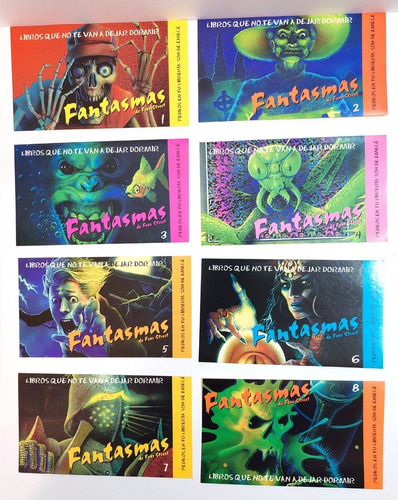 8 Calcos Stickers Fantasmas Fear Street Terror Miedo Dec.90