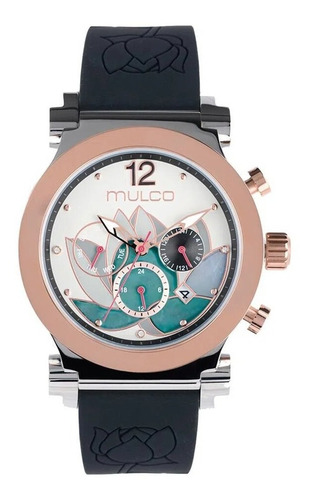 Reloj Mulco Mw319001021 Mujer Negro Oro Rosa Original