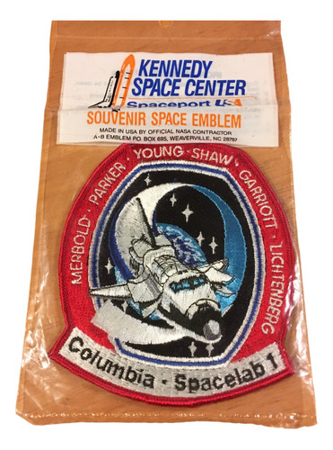 Parche Nasa Emblema Tripulacion Columbia Spacelab 1 Usa