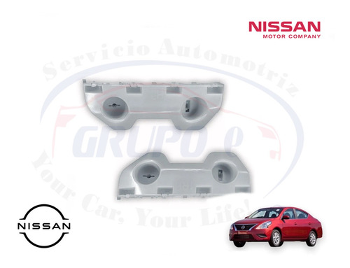 2 Guias Facia Delantera Versa 2018 2019 2020 Original Nissan