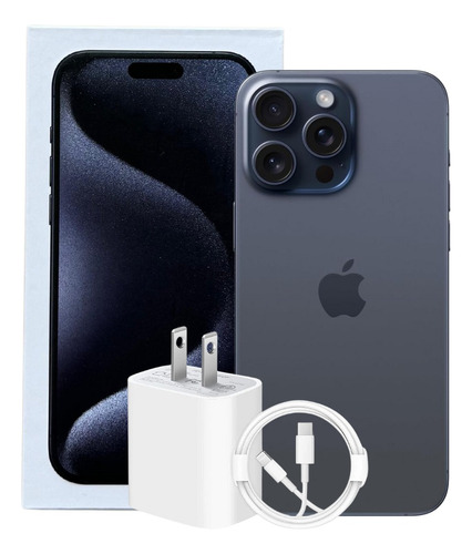 Apple iPhone 15 Pro Max (256 Gb) - Esim Azul Con Caja Original (Reacondicionado)