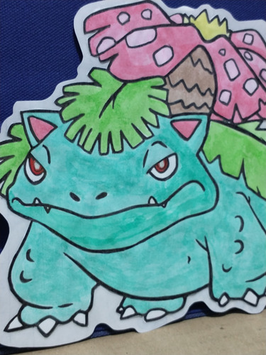 Sticker Casero Venusaur Pokémon Bootleg (Usado)